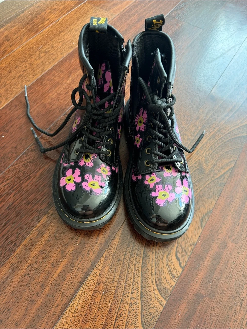 Dr. Martens girls floral parent ankle boot